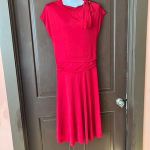 Retrolicious red stretchy SWING dress, XL